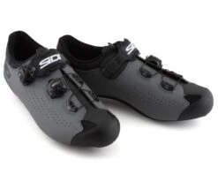 Sidi Genius 10 Mega Road Shoes (Black/Grey) (43.5) (Wide) -Sidi Cycling Shop srs gxm bkgy 435 4